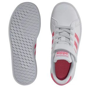 adidas Little Girls Grand Court Stay-Put sneakers